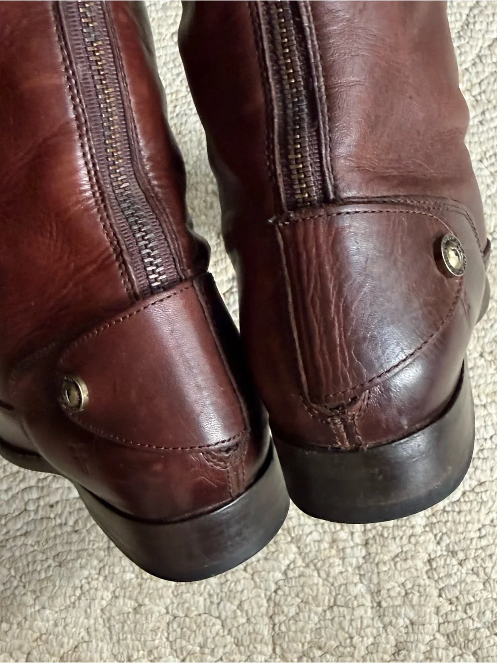 Frye Melissa Button Back Leather Boots sz 8